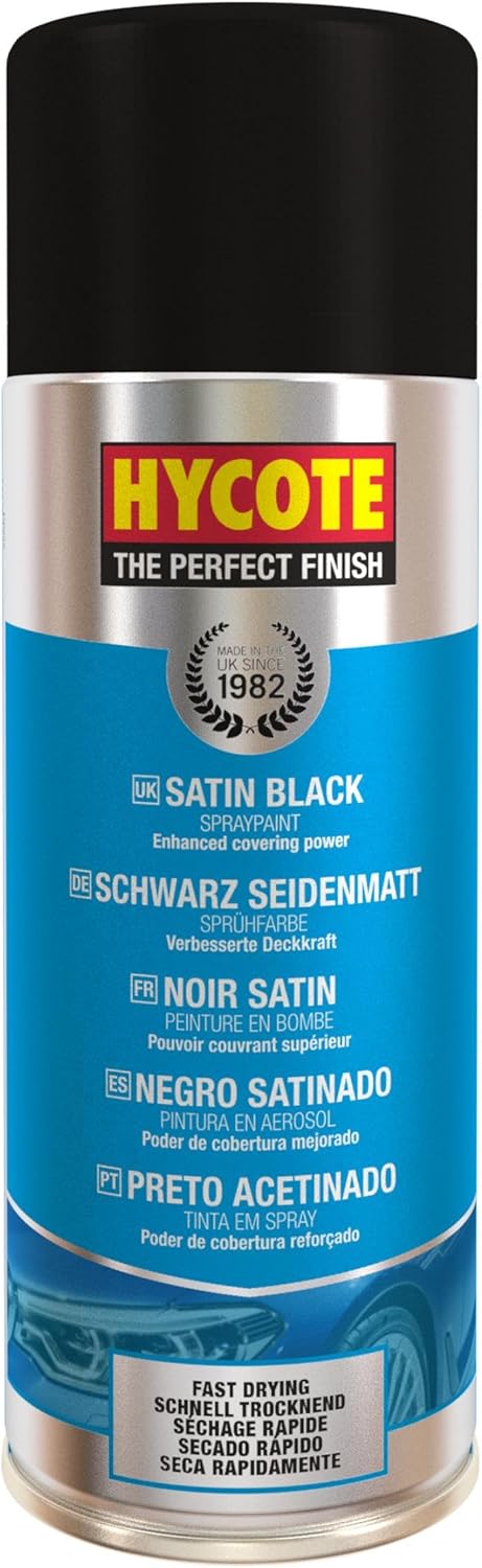 Hycote Satin Black Auto Car Multi-Purpose Preparation 400ml