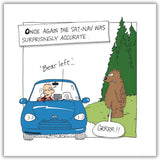 Funny Emotional Rescue birthday card featuring Norbert and Val, humorous greeting card for him with a playful design.
