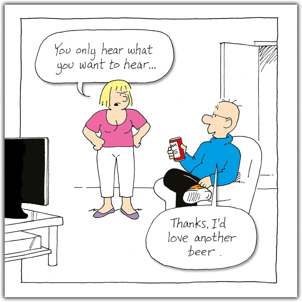 Humorous birthday greeting card for men by Emotional Rescue, featuring funny innuendo and rude humor for his special day.