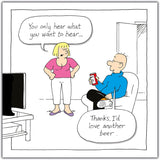 Humorous birthday greeting card for men by Emotional Rescue, featuring funny innuendo and rude humor for his special day.