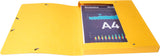 Exacompta elasticated filing archive box with 25mm spine, 600gsm pressboard, in assorted colors, for office filing and archiving.