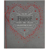 Fianc� Valentines Day Card With Envelope - Red Heart Design