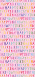 Glick Four Sheets of Luxury Pink Happy Birthday Tissue Paper for Gift Wrapping. Each Sheet When Opened 750 x 500 mm