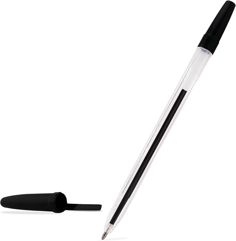 Ballpoint Pens – Black Ink (Pack of 50) – Medium Tip, Smooth Writing, Office & School Use