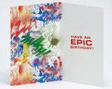 Marvel Avengers 9th Birthday Card with Badge