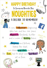 Someone Born in the NOUGHTIES 00's A Decade To Remember 2000-2009 Birthday Greeting Card Blast From The Past (Noughties 00's)