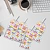 Glick Luxury Gift Tags, pack of 4 multicoloured Happy Birthday gift tags with decorative designs for gift wrapping and labeling.