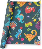 Glick Wrap 2M Ps Jnrs Dinoroar gift wrapping paper with colorful dinosaur patterns for kids' presents