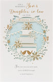 Traditional Son & Daughter in Law Wedding Card