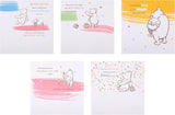 Hallmark Disney Winnie the Pooh assorted card multipack of 10 with five colorful greeting cards featuring Pooh Bear and friends.