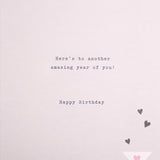 Hallmark birthday card with cocktail glass design and "Happy Birthday Daughter" message, stylish and colorful.