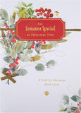 Hallmark boxed Christmas greeting card with classic seasonal foliage design for someone special, featuring festive holiday imagery.