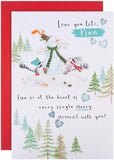 Hallmark Nan Christmas greeting card with festive design and heartfelt wishes, featuring traditional holiday imagery.