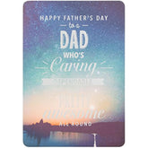 Hallmark Father's Day card featuring the message "pretty Awesome" for dad, medium size, with colorful design and heartfelt details.