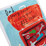 Hallmark Father's Day card with 3D light-up neon sign design, musical features, and "Cheers to You" message.