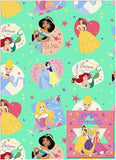 Hallmark Disney Princess gift packaging with colorful Disney character designs and elegant wrapping for special occasions.
