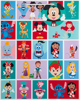 Large Disney-themed gift bag by Hallmark, featuring colorful Disney characters and festive gift packaging design.