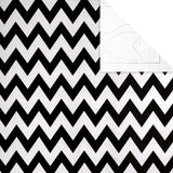 Hallmark black gift wrapping paper roll, 2 meters long, suitable for wrapping presents and gift packaging.