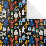 Hallmark Star Wars gift wrapping paper roll with Star Wars-themed design, ideal for wrapping gifts with a sci-fi theme.
