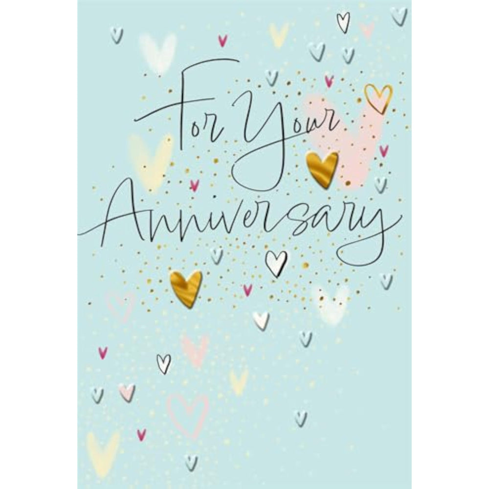 Hallmark anniversary greeting card featuring elegant design, perfect for celebrating special milestones with loved ones