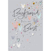Hallmark greeting card for boyfriend's birthday with "You're the Best" message and cheerful design.