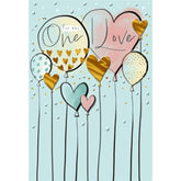 Hallmark "One I Love" birthday greeting card featuring heartfelt message and colorful floral design.