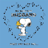 Hallmark Peanuts Snoopy greeting card for husbands featuring Snoopy and heartfelt birthday message, perfect for celebrating your husband.