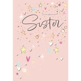 Hallmark Sister birthday greeting card featuring colorful floral design and heartfelt message for a special sister.