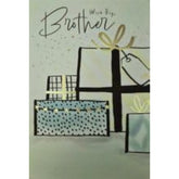 Hallmark traditional brother birthday greeting card featuring colorful design and heartfelt message for celebrating brothers.