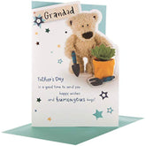 Hallmark Father's Day card featuring a humorous design for grandad with big hugs, medium size greeting card.