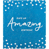 Hallmark greeting card with contemporary textured foil design, suitable for birthday celebrations and special occasions.