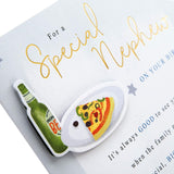 Hallmark birthday card for nephew with classic design and heartfelt message, featuring colorful illustrations and cheerful details.
