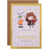 Hallmark birthday open card with "75" greeting, colorful design, and festive message for celebrating a 75th birthday.