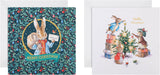 Hallmark Christmas greeting cards featuring Beatrix Potter Peter Rabbit designs, pack of 16 with envelopes.