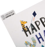 Hallmark greeting card featuring a cute animal illustration design, perfect for birthday celebrations.