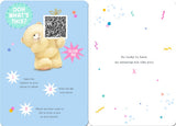 Hallmark cute teddy bear birthday card for son featuring stars, cake, and a party hat design, perfect for celebrating special occasions