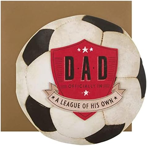Hallmark Father's Day greeting card titled "League of His Own" featuring a heartfelt design for dads.