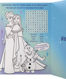 Hallmark Disney Frozen granddaughter birthday greeting card with Elsa and Anna illustrations and festive design.