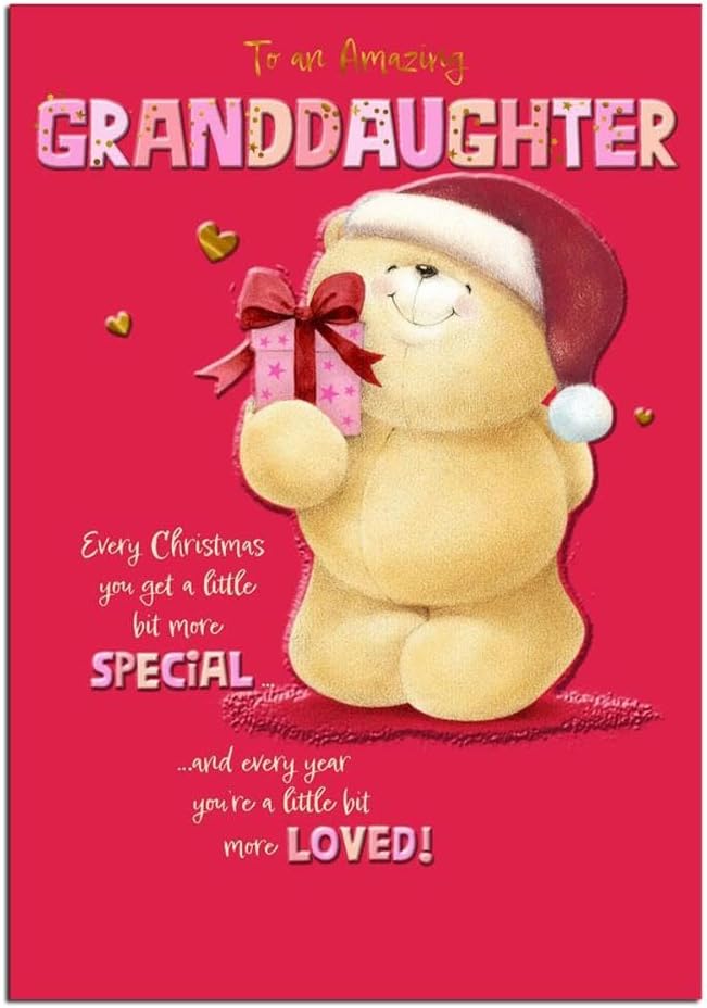 Open Hallmark granddaughter greeting card featuring heartfelt message and colorful floral design, perfect for special occasions.