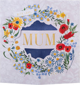 Hallmark pop-up 3D flower wreath Mother’s Day card with vibrant, elegant design and floral details.