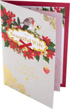 Open Hallmark Wife greeting card featuring heartfelt message, designed for special occasions and celebrating loved ones.