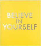 Hallmark Good Luck Exam Card featuring "Believe in Yourself" message, designed for encouragement and support during exams.