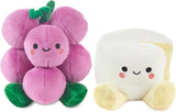 Hallmark Better Together grapes and cheese pair soft toy set, plush toys resembling grapes and cheese for cuddling and display.
