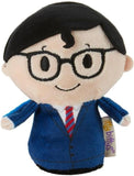 Hallmark Itty Bitty Clark Kent Superman plush toy, soft and cuddly with detailed Superman costume and signature glasses.