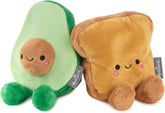 Hallmark Better Together avocado and toast plush toys set, soft and cuddly, perfect for gifting or collection.