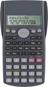 Black Helect 2-Line Engineering Scientific Calculator with display and keypad, suitable for school and business use.