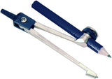 Helix Oxford metal compass set with pencil for drawing and drafting, featuring a sturdy metal construction and adjustable components.