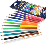 Helix Oxf 12 x 7-inch coloring pencil duo set with vibrant colored pencils on a white background.