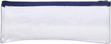 Clear Helix Oxford 13-inch by 5-inch stationery storage case with a transparent plastic exterior and secure lid.