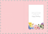 Beautiful Floral Birthday Card for Wife – Elegant & Romantic Design